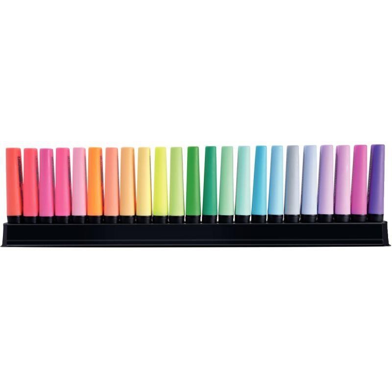 Surligneur pastel STABILO BOSS ORIGINAL Pastel - Set de bureau de 15  Surligneurs coloris Pastel assortis